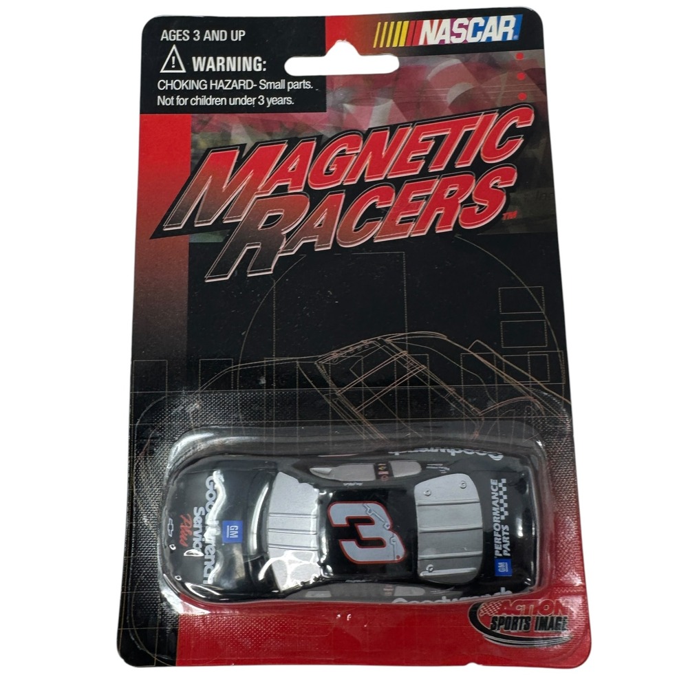 2001 Dale Earnhardt #3 Goodwrench NASCAR Magnetic Racers Action Sports NIP
